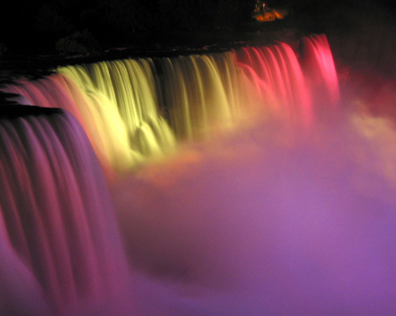 Niagara falls ночью